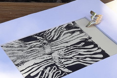 linogravure et bague en argent